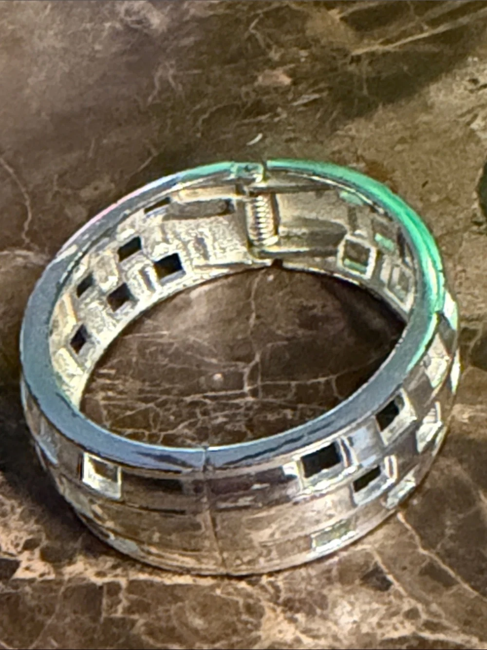 Clamper cuff hinged new chrome squares